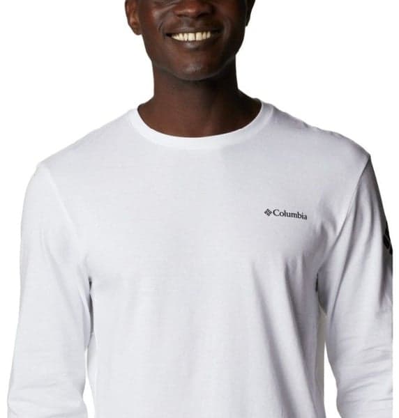 North Cascades Long Sleeve Tee puuvillapaita, valkoinen, view: 4
