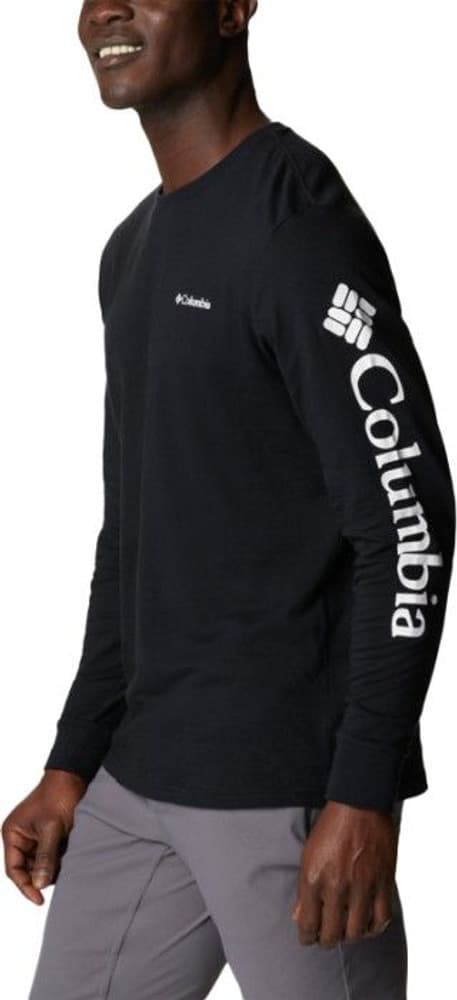 North Cascades Long Sleeve Tee puuvillapaita, musta, view: 4
