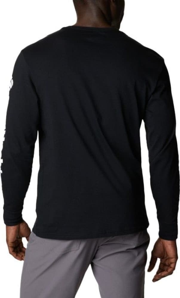 North Cascades Long Sleeve Tee puuvillapaita, musta, view: 3