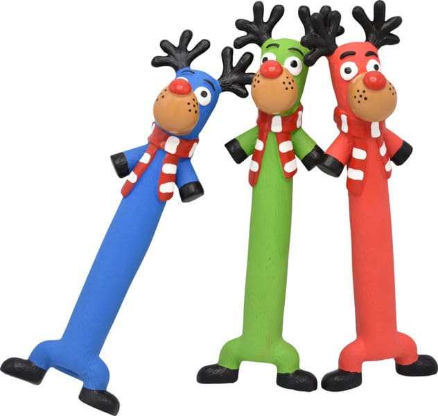 X'mas Latex Squeaky Deer koiranlelu 25,5 cm, view: 0