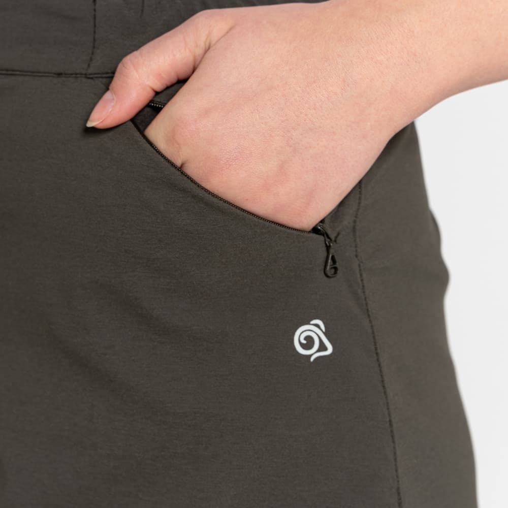 NosiLife Pro Skort Mid hame/shortsit, Khaki, view: 5