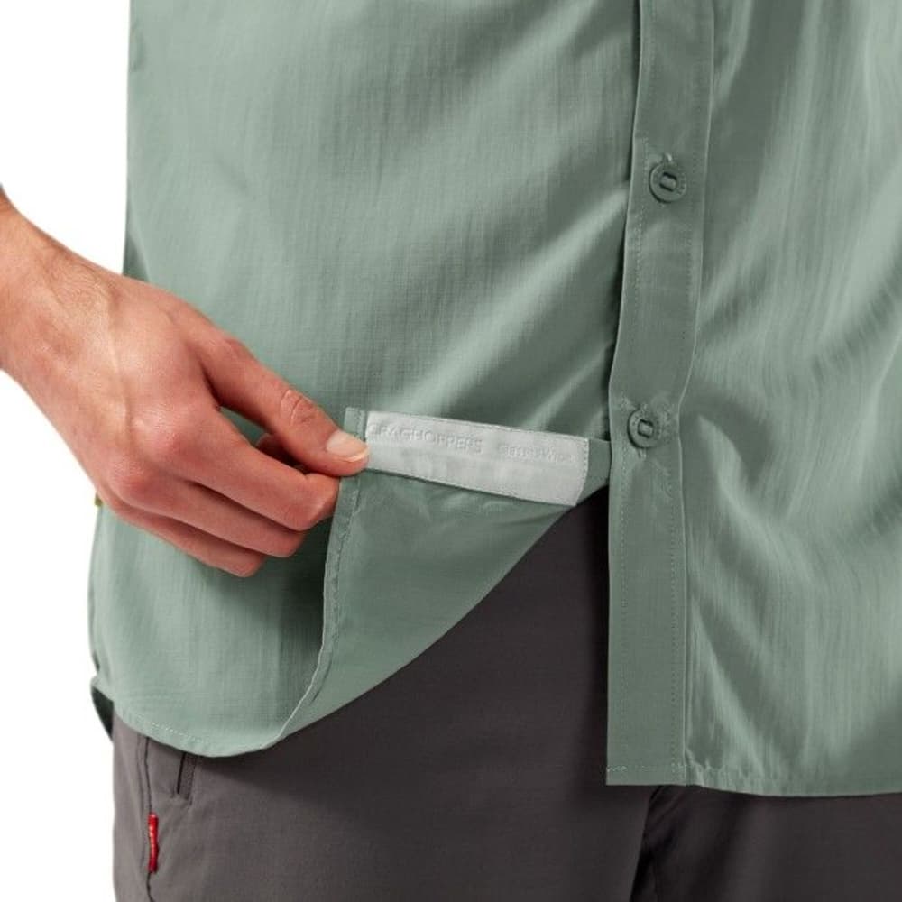 M's NosiLife Adventure lyhythihainen kauluspaita, siniharmaa, view: 4