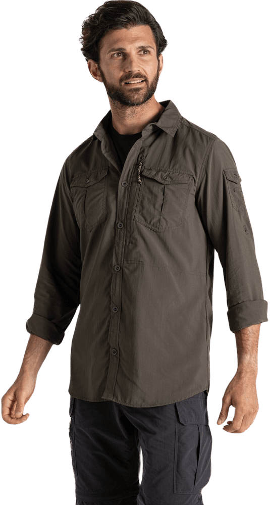 NosiLife Adventure LS Shirt III paita, Woodland Green, view: 0