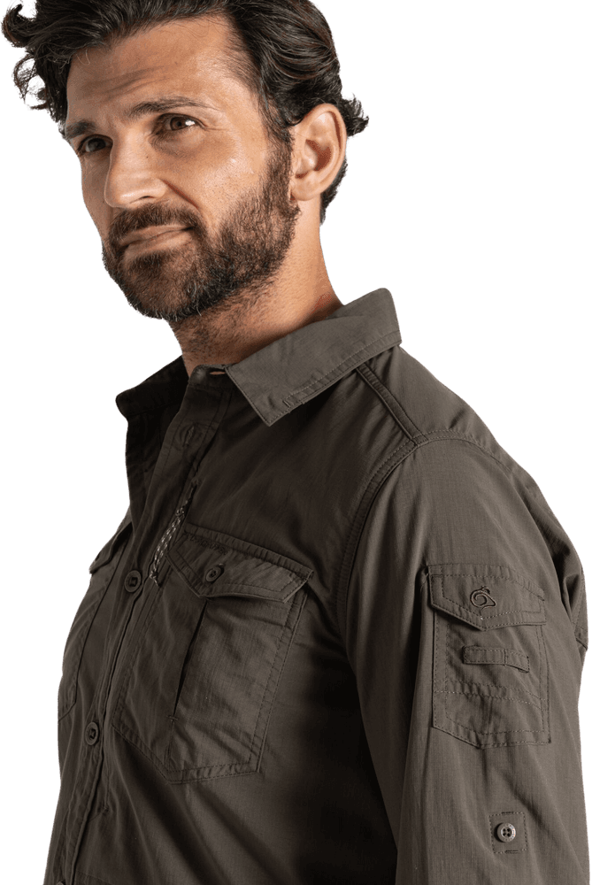 NosiLife Adventure LS Shirt III paita, Woodland Green, view: 2