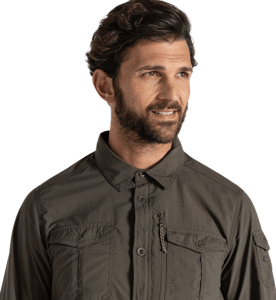 NosiLife Adventure LS Shirt III paita, Woodland Green, view: 3