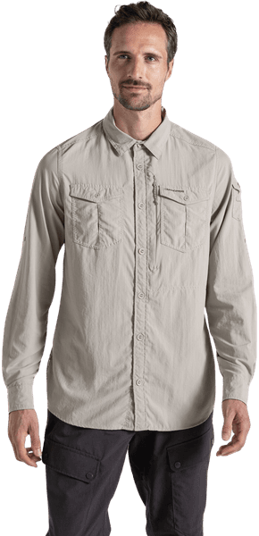 NosiLife Adventure III LS Shirt paita, Parchment, view: 1