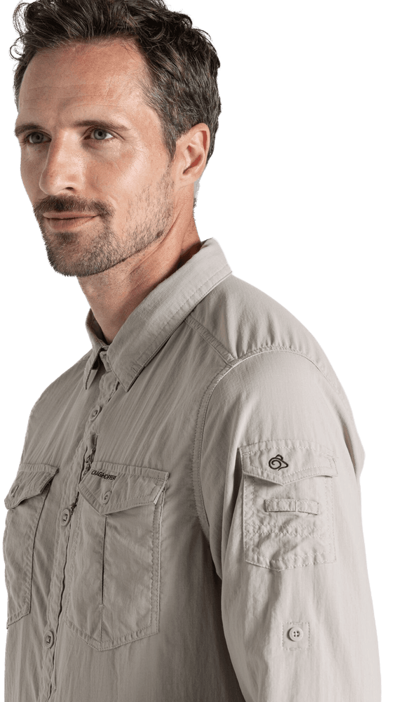 NosiLife Adventure III LS Shirt paita, Parchment, view: 3