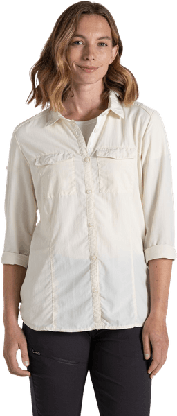 NosiLife Adventure LS Shirt III naisten paita, Seasalt, view: 1