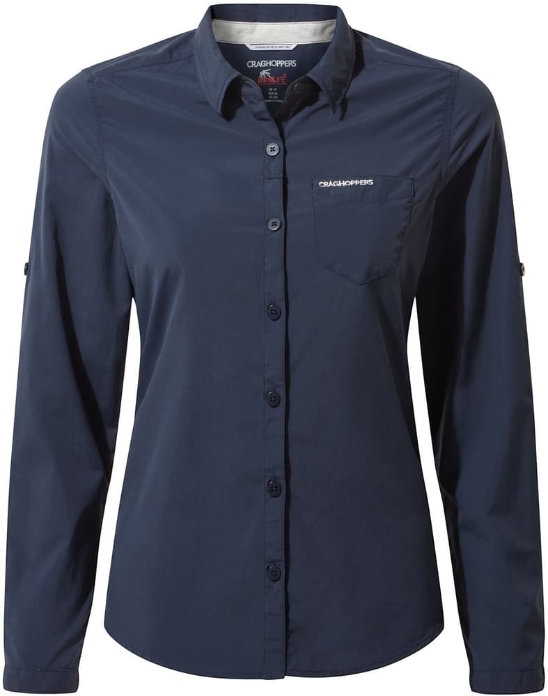 NosiLife Bardo Longsleeve Shirt naisten paita, tummansininen, view: 0