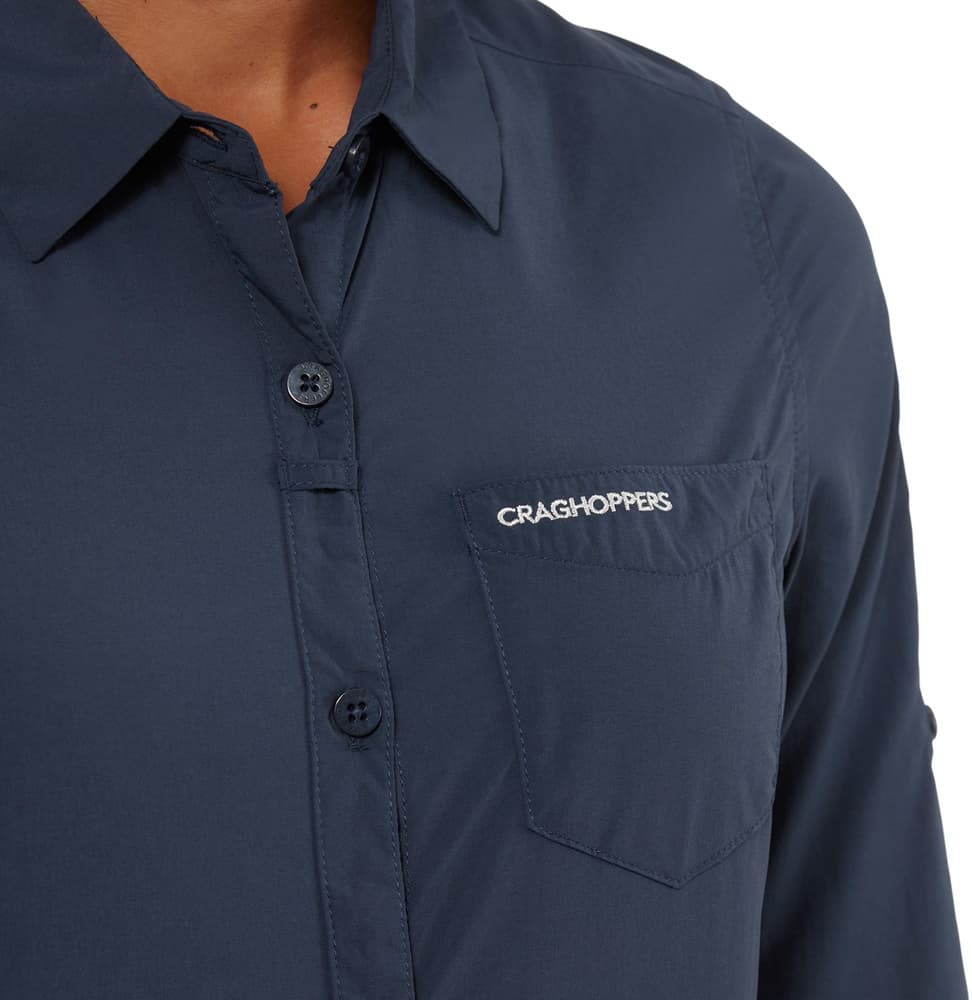 NosiLife Bardo Longsleeve Shirt naisten paita, tummansininen, view: 3