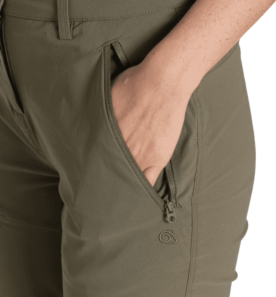 NosiLife Pro Convertible Trouser III naisten katkolahjehousut, Wild Olive, view: 6