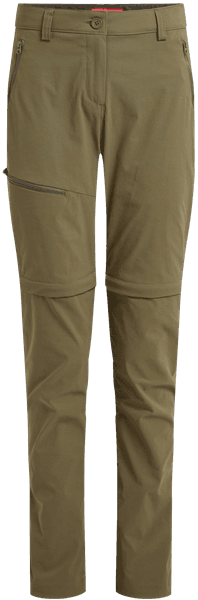 NosiLife Pro Convertible Trouser III naisten katkolahjehousut, Wild Olive, view: 0