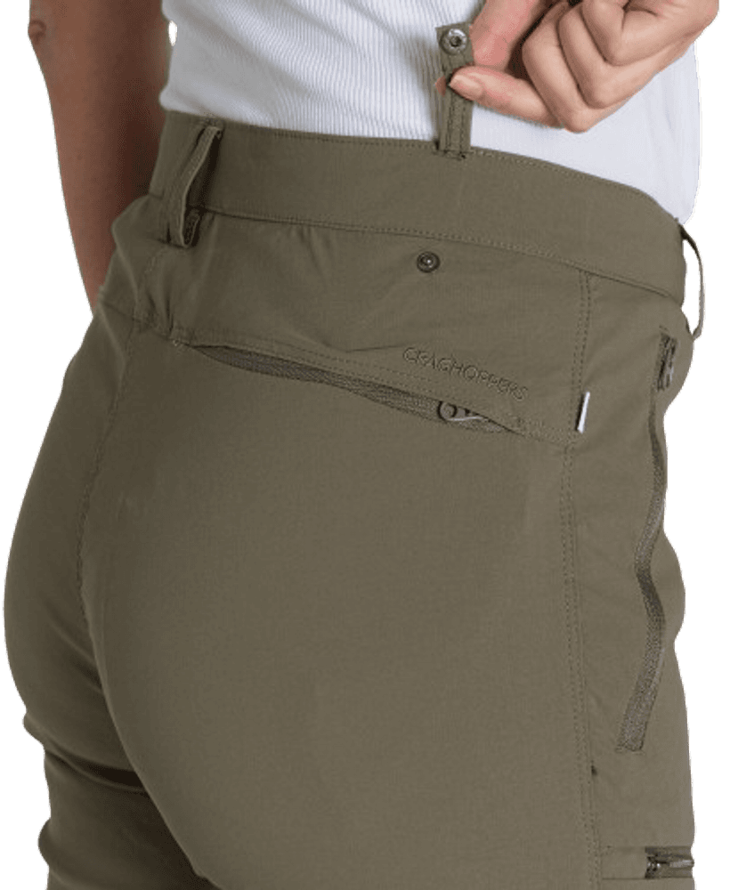 NosiLife Pro Convertible Trouser III naisten katkolahjehousut, Wild Olive, view: 5