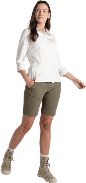 NosiLife Pro Convertible Trouser III naisten katkolahjehousut, Wild Olive, view: 4