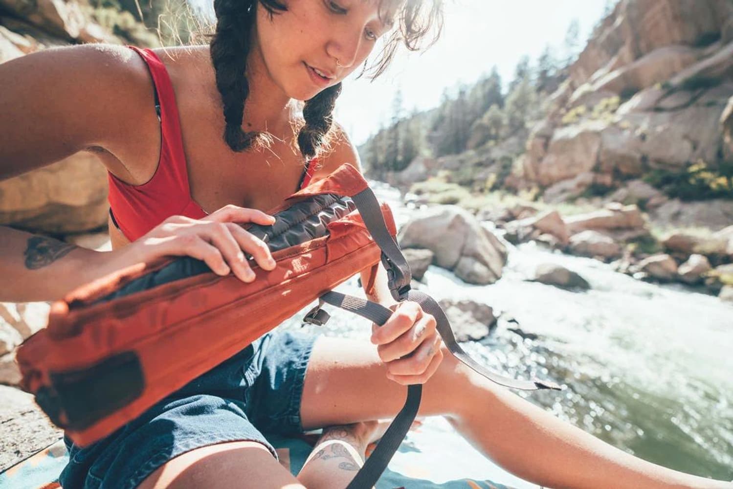 Hex 2.0 Original Chair tuoli, punainen/harmaa, view: 2