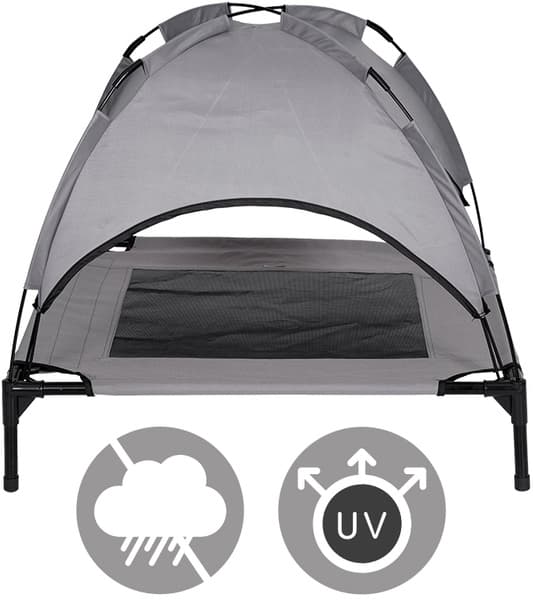 Dog Bed with Cover koiran peti aurinkosuojalla, S, view: 1