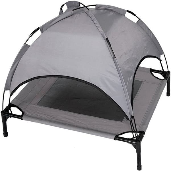 Dog Bed with Cover koiran peti aurinkosuojalla, S, view: 0