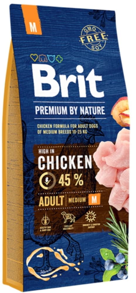 Brit Premium by Nature Adult Medium täysravinto, 15 kg, view: 0