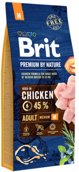 Brit Premium by Nature Adult Medium täysravinto, 15 kg, view: 0