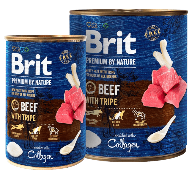 Brit Premium by Nature Beef with Tripes märkäruoka, 400g, view: 0