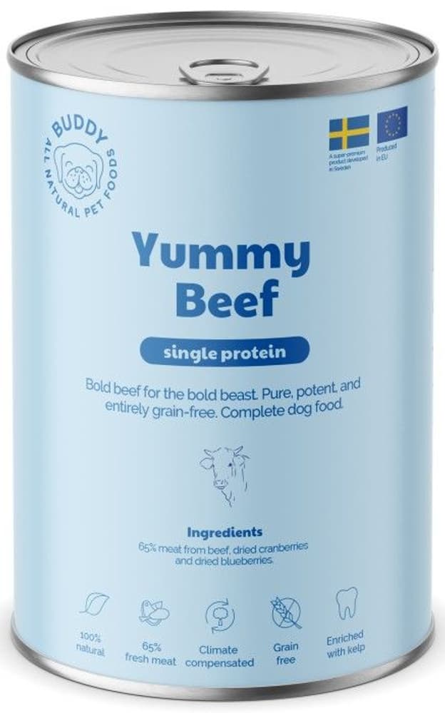 Yummy Beef koiran märkäruoka, 400g, view: 0