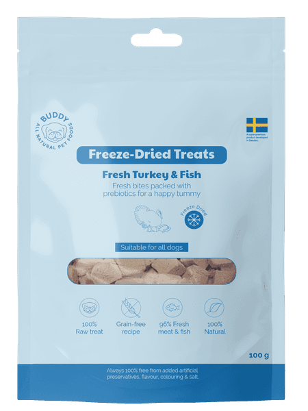Freeze Dried Treats Raw Turkey & Fish 100g makupalat, view: 0