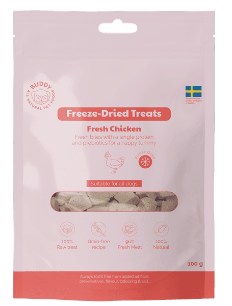 Freeze Dried Treats Singles Raw Chicken makupalat, 100g, view: 0