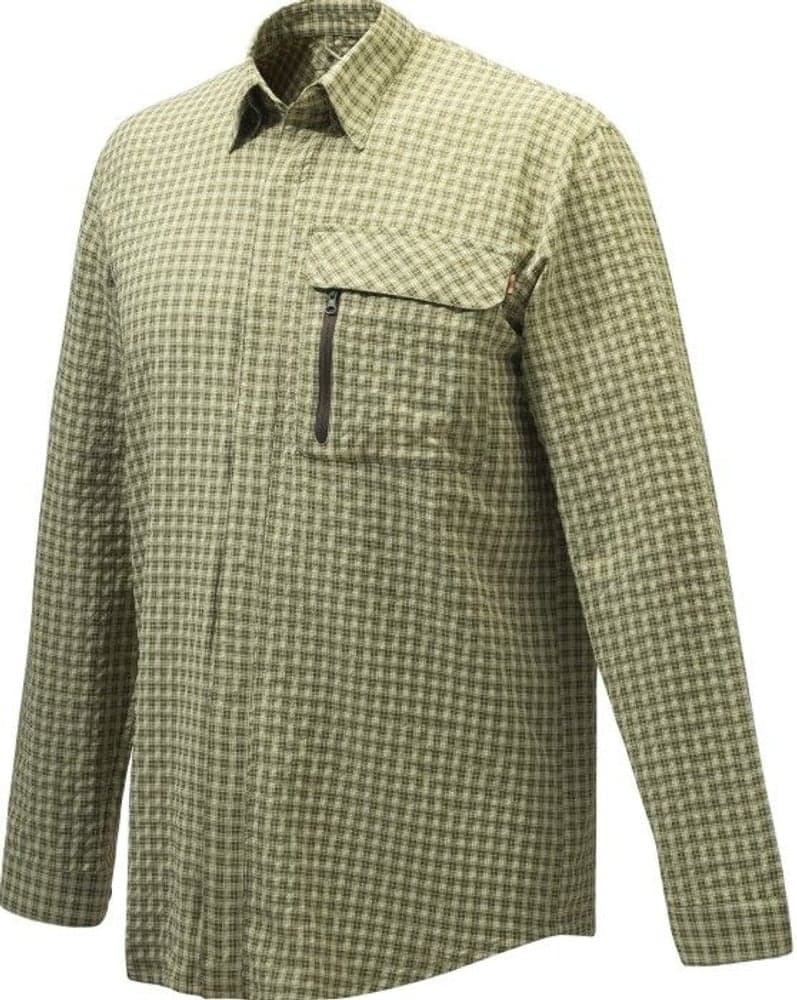 Ligthweight Shirt paita, Light Green Check, view: 0