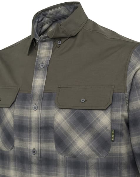 Outpost Shirt paita, Sage Green Check, productDetailPage.view: 2