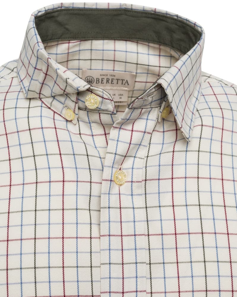 Charlow LS Shirt paita, White & Green Check, view: 2