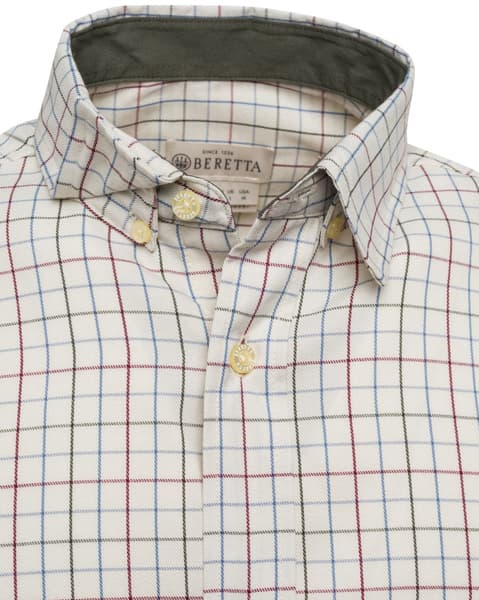 Charlow LS Shirt paita, White & Green Check, view: 2