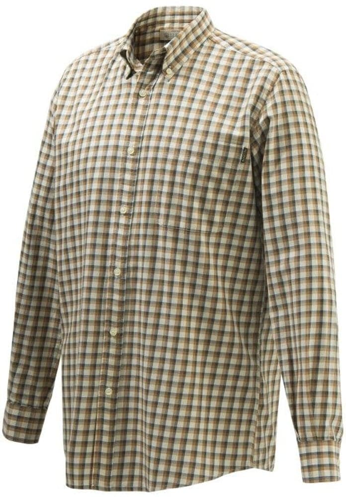 Wood Button Down Shirt ruutupaita, ruskea/valkoinen, view: 0
