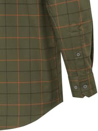 Jargo Stretch Shirt paita, Green Pumpkin Check - view: 3