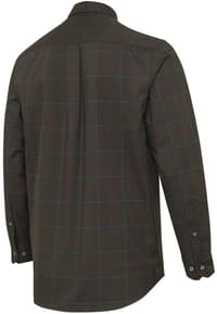 Jargo Stretch Shirt paita, Bark & Burgundy Check - view: 1