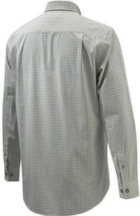 Wood Plain Collar Shirt Green & Haselnut Check - view: 1