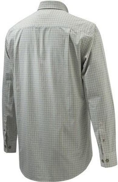 Wood Plain Collar Shirt Green & Haselnut Check, view: 1