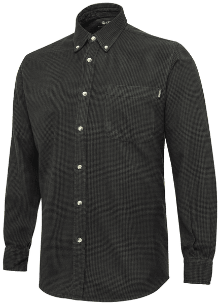 Wood Pied de Poule Shirt paita, Green Moss, productDetailPage.view: 0