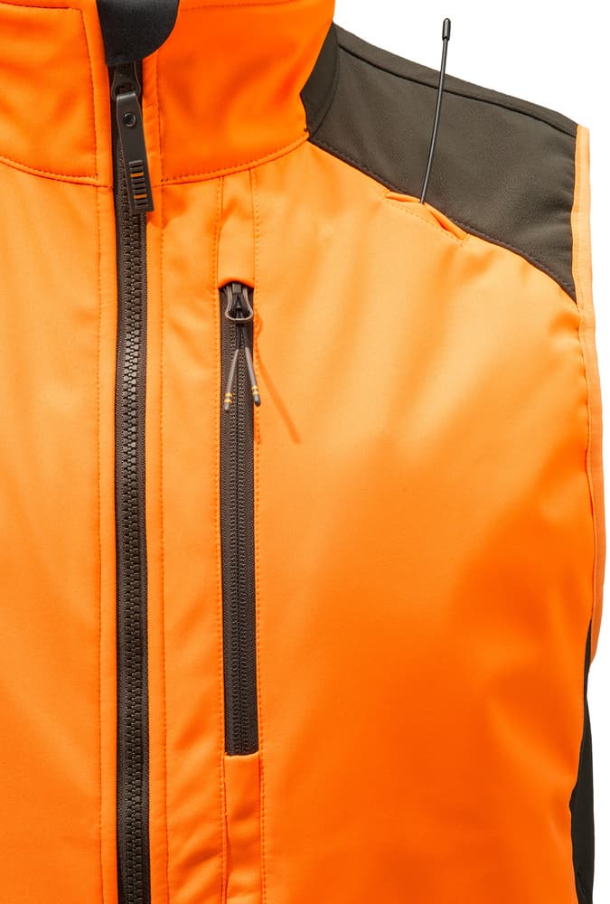 Butte Softshell Vest metsästysliivi, Orange & Brown Bark, view: 2