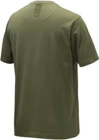 Pine Shoulder T-shirt puuvillainen t-paita, Dark Olive - view: 1