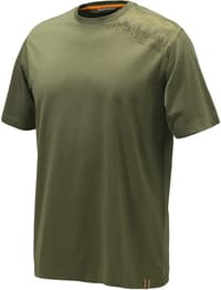 Pine Shoulder T-shirt puuvillainen t-paita, Dark Olive - view: 0