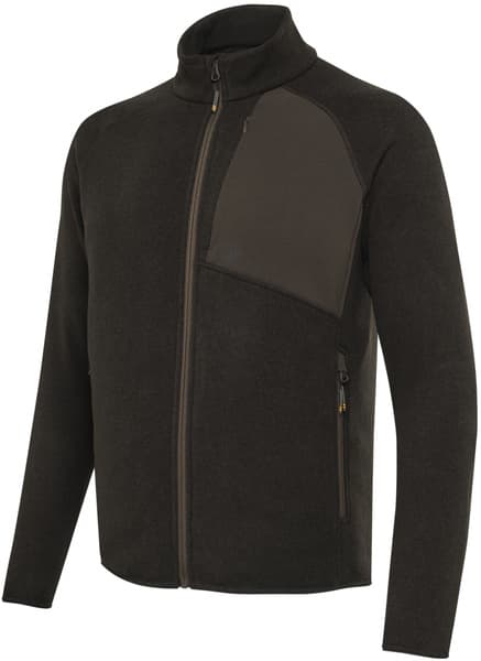 Abisko Full Zip Fleece fleecetakki, Brown Bark, view: 0