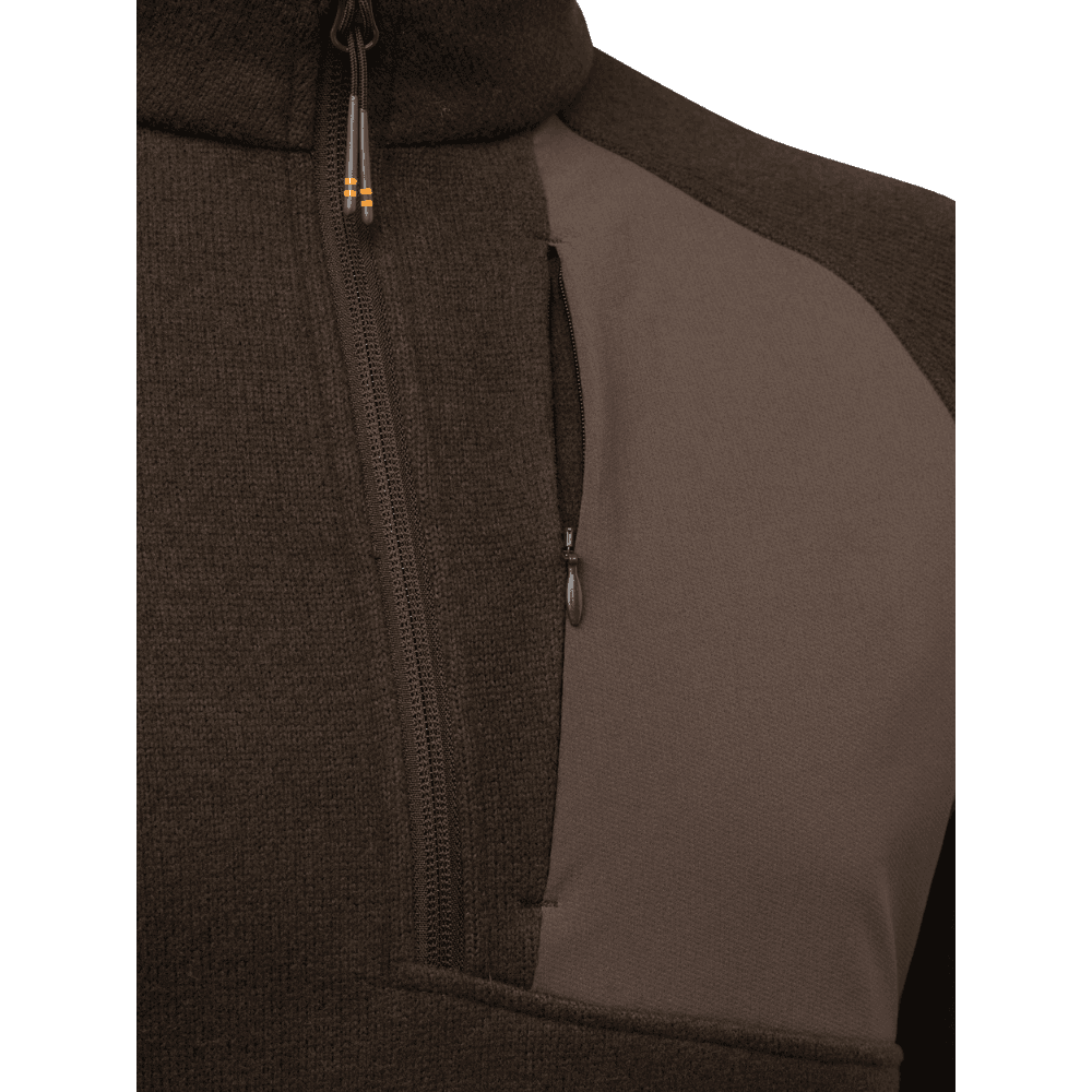 Abisko Half Zip Fleece fleecetakki, Brown Bark, view: 2