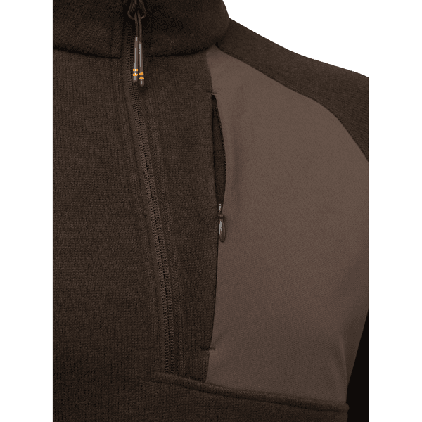 Abisko Half Zip Fleece fleecetakki, Brown Bark, view: 2
