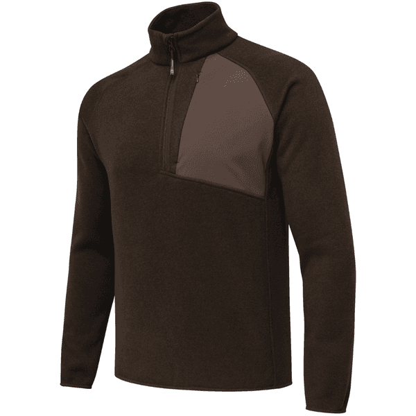 Abisko Half Zip Fleece fleecetakki, Brown Bark, view: 0