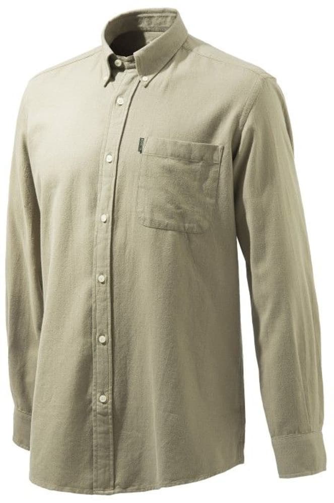 M's Winter Button Down Shirt Beige, view: 0