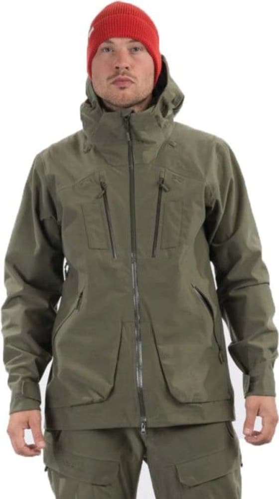Bergans Miesten Hogna 3L Jacket Green Mud, view: 0