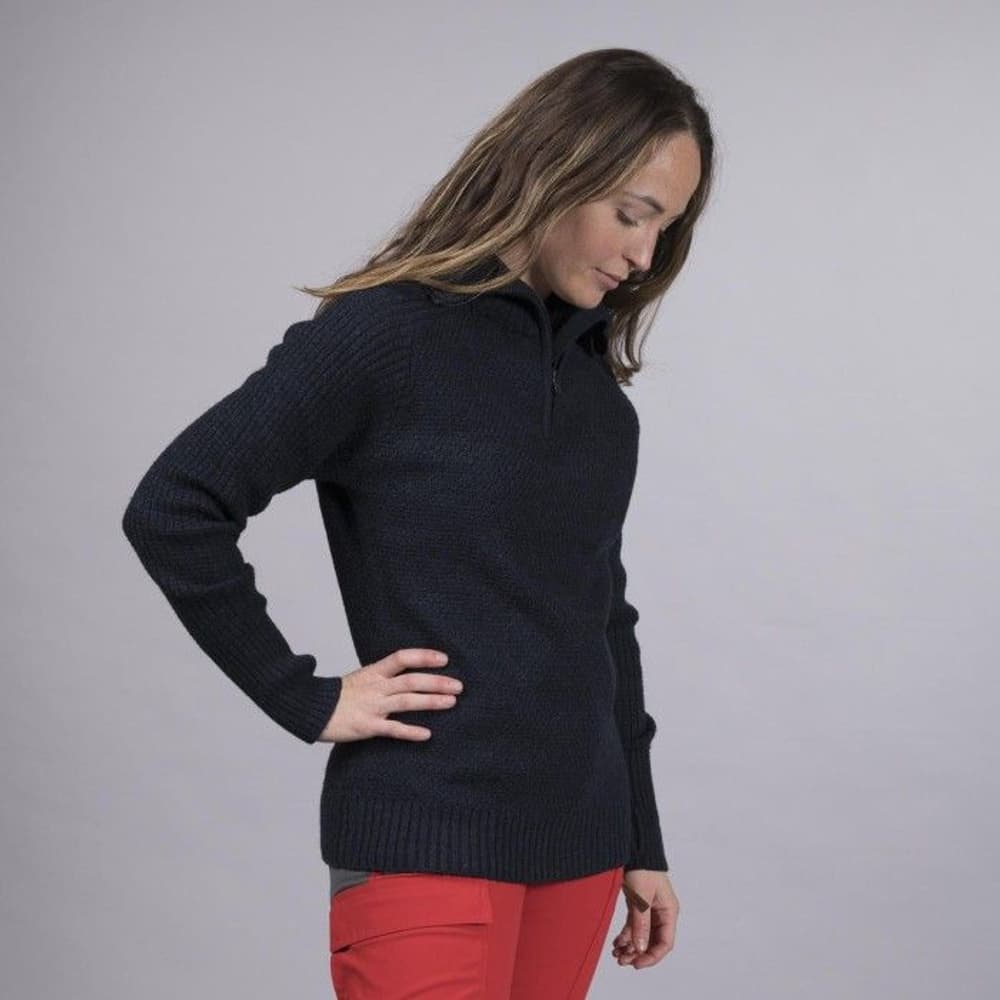 Bergans Ulriken Jumper naisten merinovillapaita, Dark Blue Melange, view: 1
