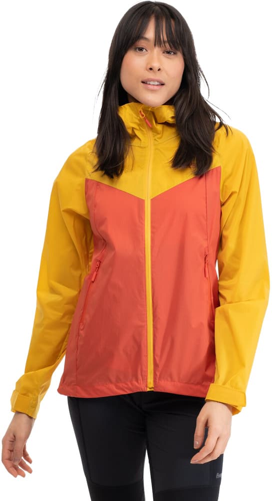 Bergans Microlight naisten takki, Brick/Light Golden Yellow, view: 1