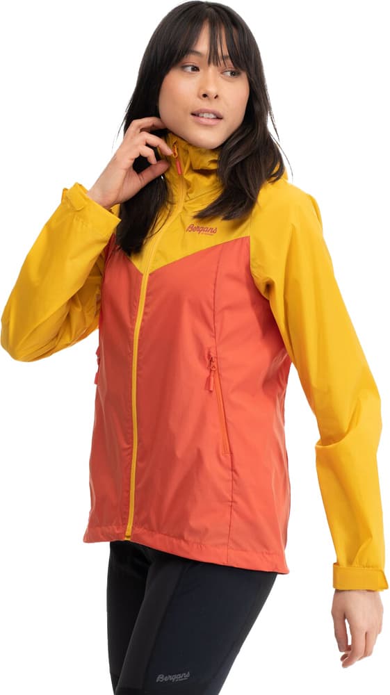 Bergans Microlight naisten takki, Brick/Light Golden Yellow, view: 4