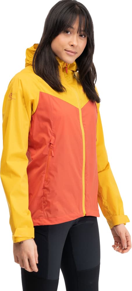 Bergans Microlight naisten takki, Brick/Light Golden Yellow, view: 2